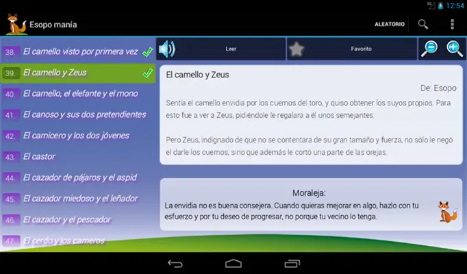 Esopo manía android App screenshot 0