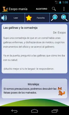 Esopo manía android App screenshot 5